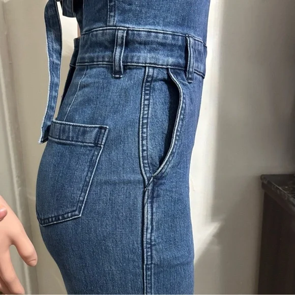 MADEWELL Women’s Cropped Denim Overalls - Picture 7 of 15
